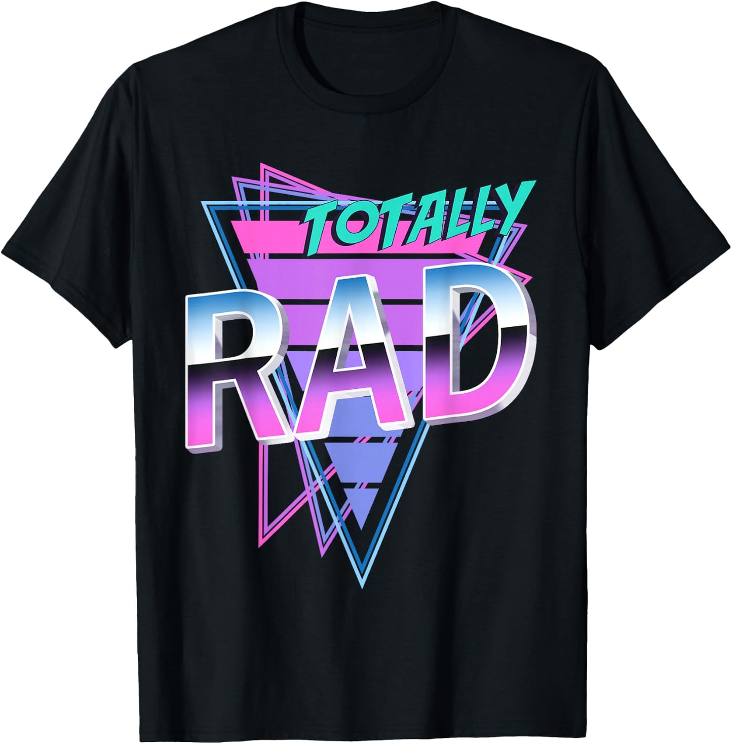 Totally Rad 80's T-Shirt - T-Shirt | Black