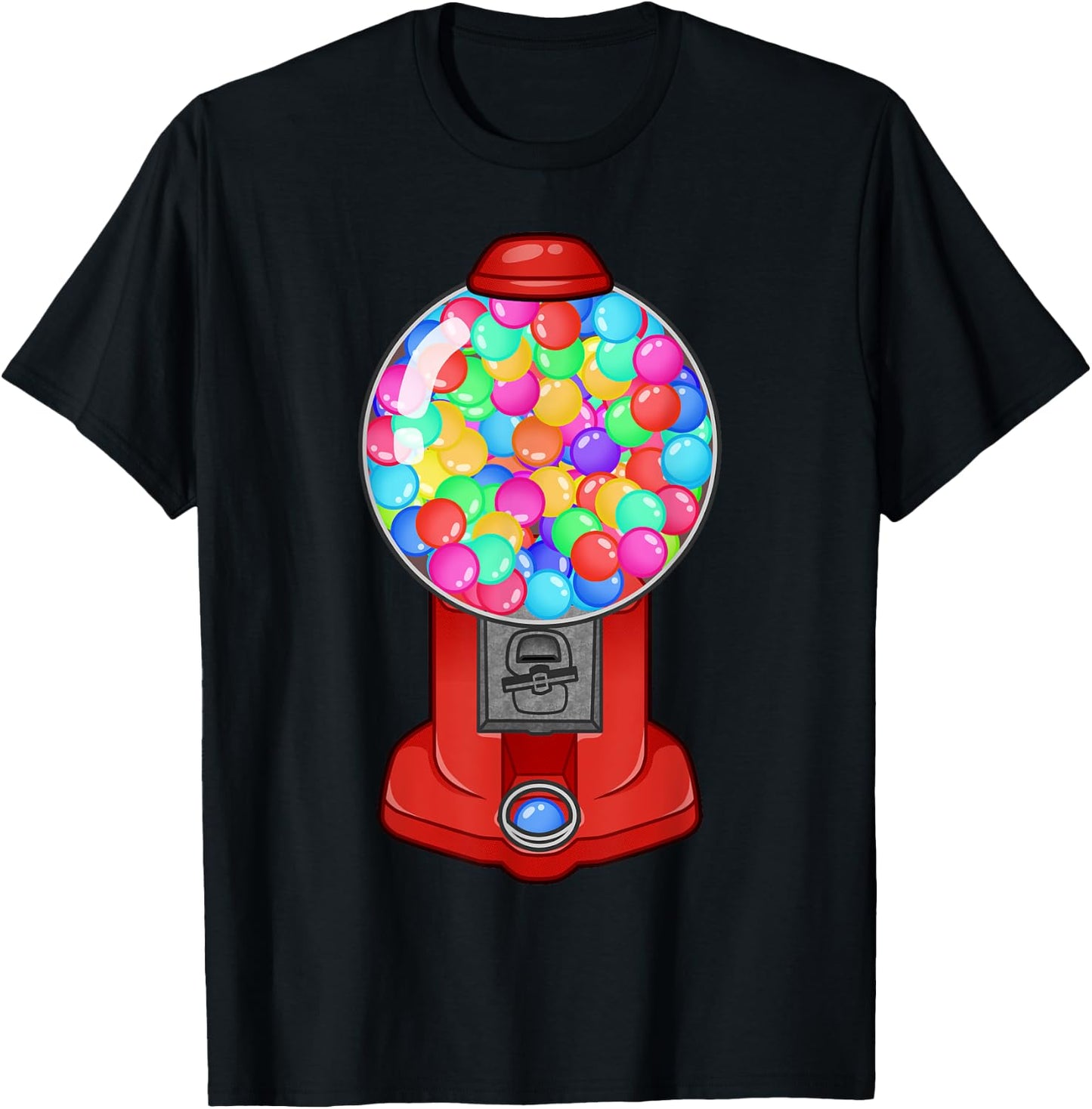 Funny Gumball Machine Halloween Gum Dispenser Easy Costume T-Shirt - T-Shirt | Black