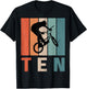 10th Birthday Retro BMX Bicycle Bike Boys Kids 10 Years Old T-Shirt - T-Shirt | Black