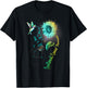 Peritoneal Cancer Sunflower Hummingbird T-Shirt - T-Shirt | Black