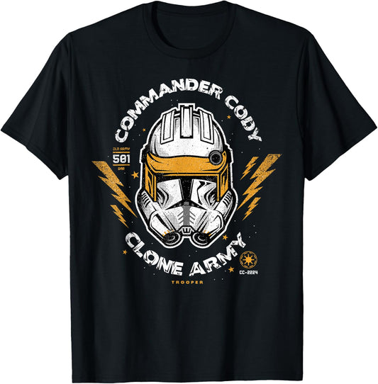 Star Wars: The Clone Wars Commander Cody Clone Army T-Shirt - T-Shirt | Black