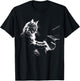 Cat Playing Piano Vintage Jazz Musician Pianist T-Shirt - T-Shirt | Black