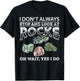 Ich bleib Nicht Immer Stehen und schau nach Steine Geologie T-Shirt - T-Shirt | Black