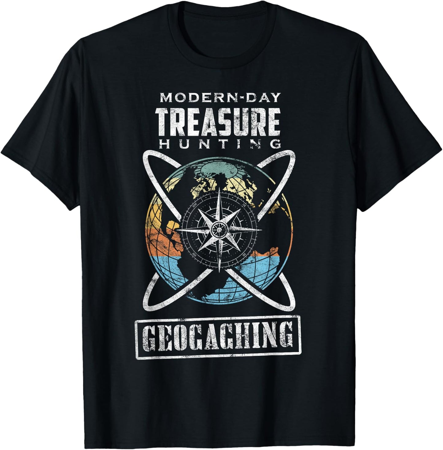 Geocaching Geocacher Geocache GPS Gift T-Shirt - T-Shirt | Black