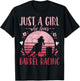 Barrel Racer Just a Girl Who Loves Barrel Racing Vintage T-Shirt - T-Shirt | Black