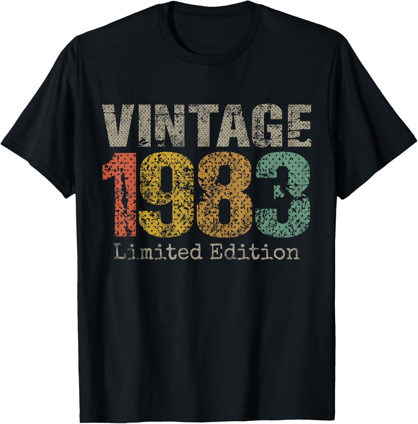 Vintage 1983 Limited Edition 42nd Birthday Gifts 42 Year Old T-Shirt - T-Shirt | Black