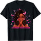 Black Women Melanin Queen Stronger Than Breast Cancer Fight T-Shirt - T-Shirt | Black