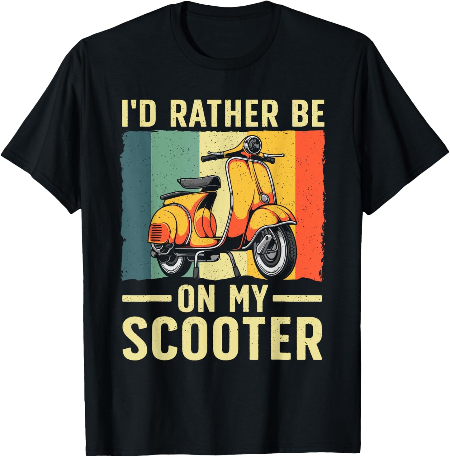 Best Scooter Women Motorcycle Motor Biker Scoot Bike T-Shirt - T-Shirt | Black