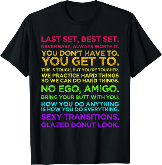 Jess Sims Motivational Quotes - Rainbow Text T-Shirt - T-Shirt | Black