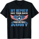 My Nephew Has Your Back Proud Air Force Aunt Military Auntie T-Shirt - T-Shirt | Black
