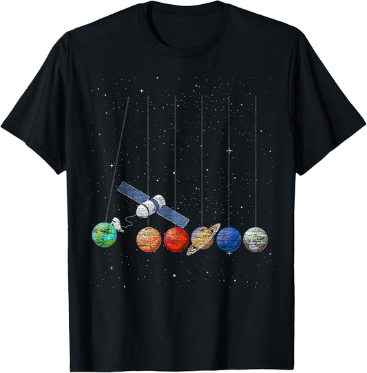Planets Astronaut T-Shirt - T-Shirt | Black