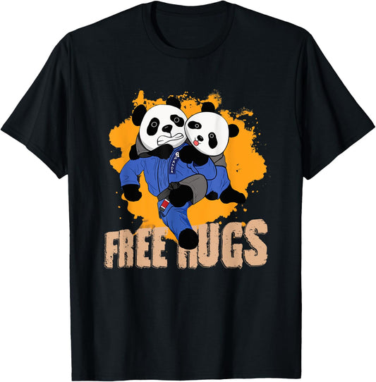 Free Hugs Panda Brazilian BJJ Jiu-Jitsu T-Shirt - T-Shirt | Black