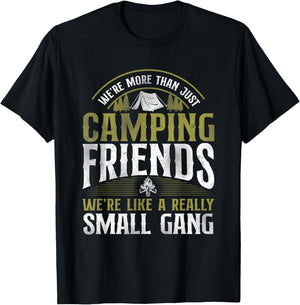 More Than Just Camping Friends Small Gang Tent Family T-Shirt - T-Shirt | Black
