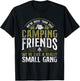 More Than Just Camping Friends Small Gang Tent Family T-Shirt - T-Shirt | Black