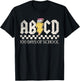 Boys Girls Teachers Rock 100 Days Of School ABCD 100th Day T-Shirt - T-Shirt | Black