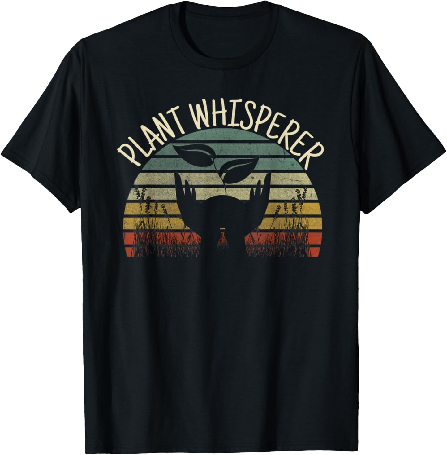 Vintage Gardener Shirt - Plant Whisperer T-Shirt - T-Shirt | Black