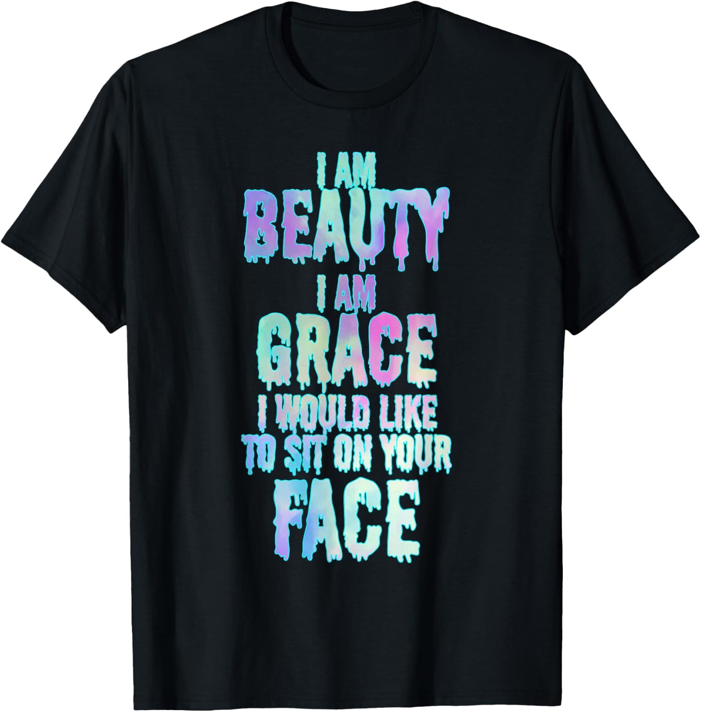 Pastel Goth Kawaii Gothic Sassy Lewd Sarcastic Eboy Egirl T-Shirt - T-Shirt | Black
