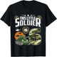 Kids 6 Year Old Soldier 6th Birthday Military Themed Camo boys T-Shirt - T-Shirt | Black