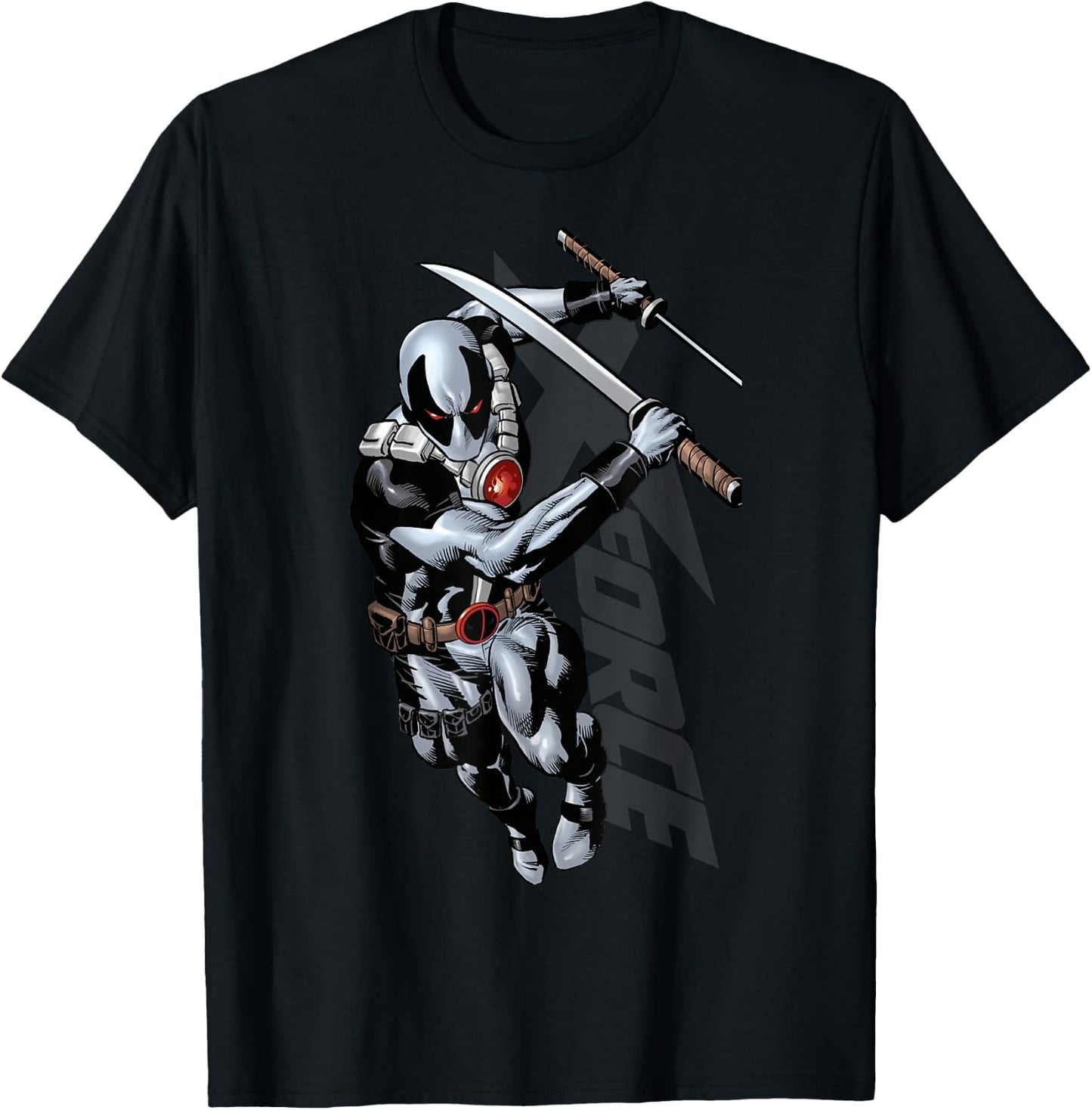 Marvel X-Force Deadpool Action Shot T-Shirt - T-Shirt | Black