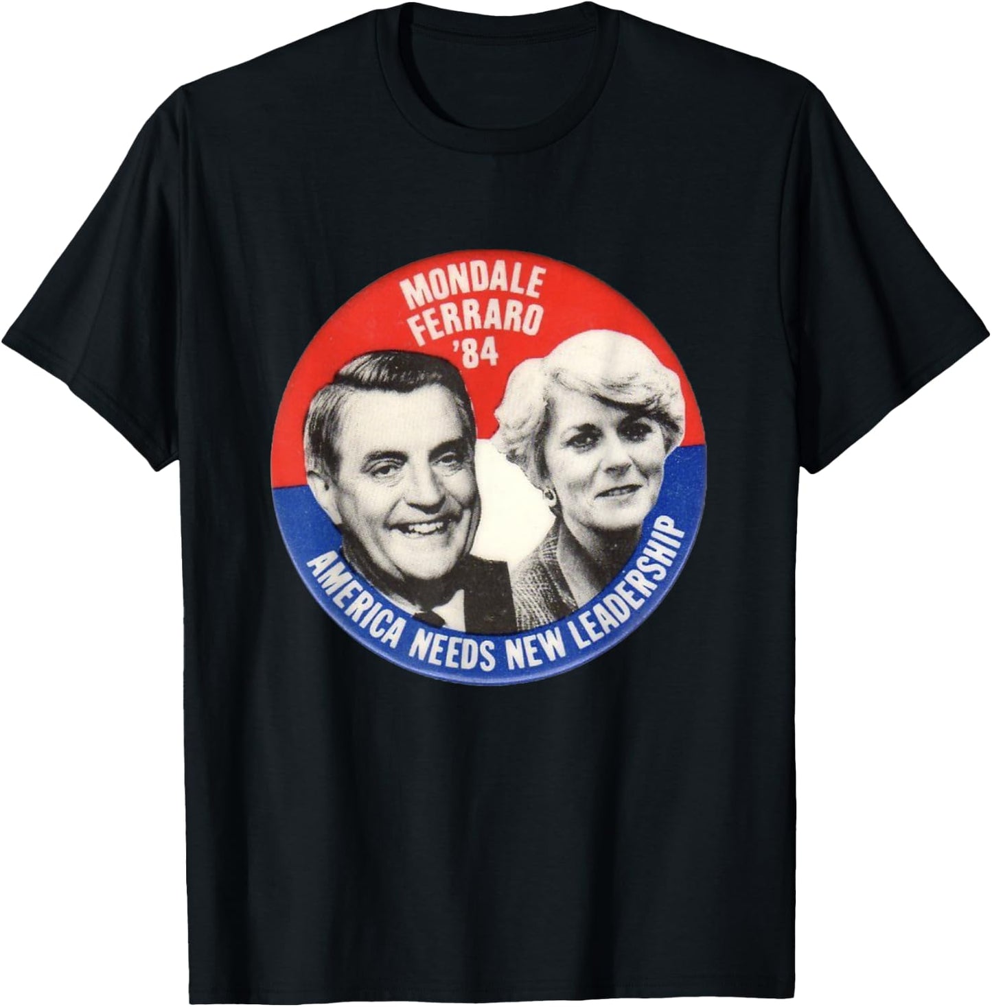 Mondale, Ferraro Shirt Walter Geraldine election T-Shirt - T-Shirt | Black