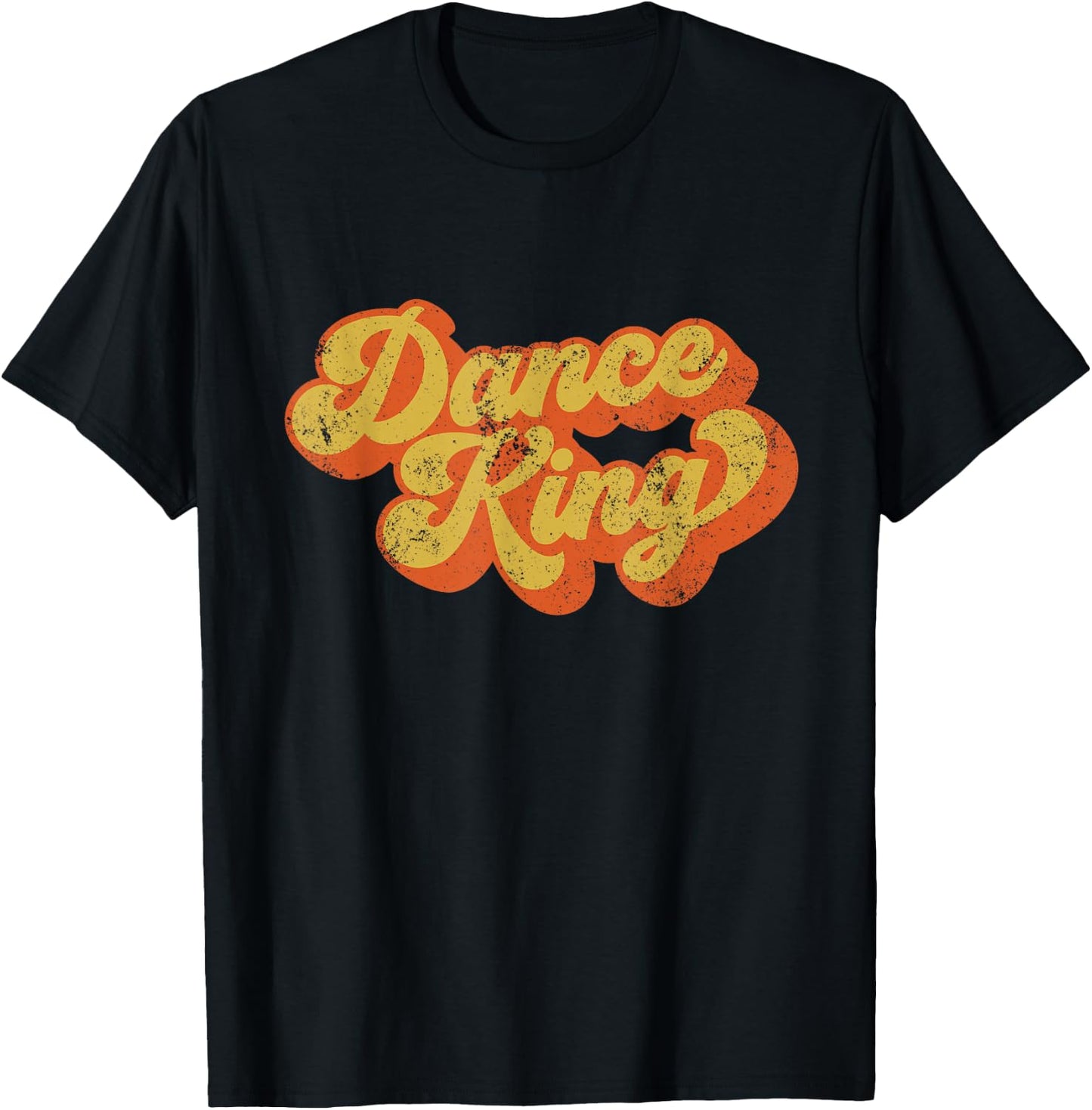 Retro Dance King Disco Dancing King Disco Dancing Man T-Shirt - T-Shirt | Black