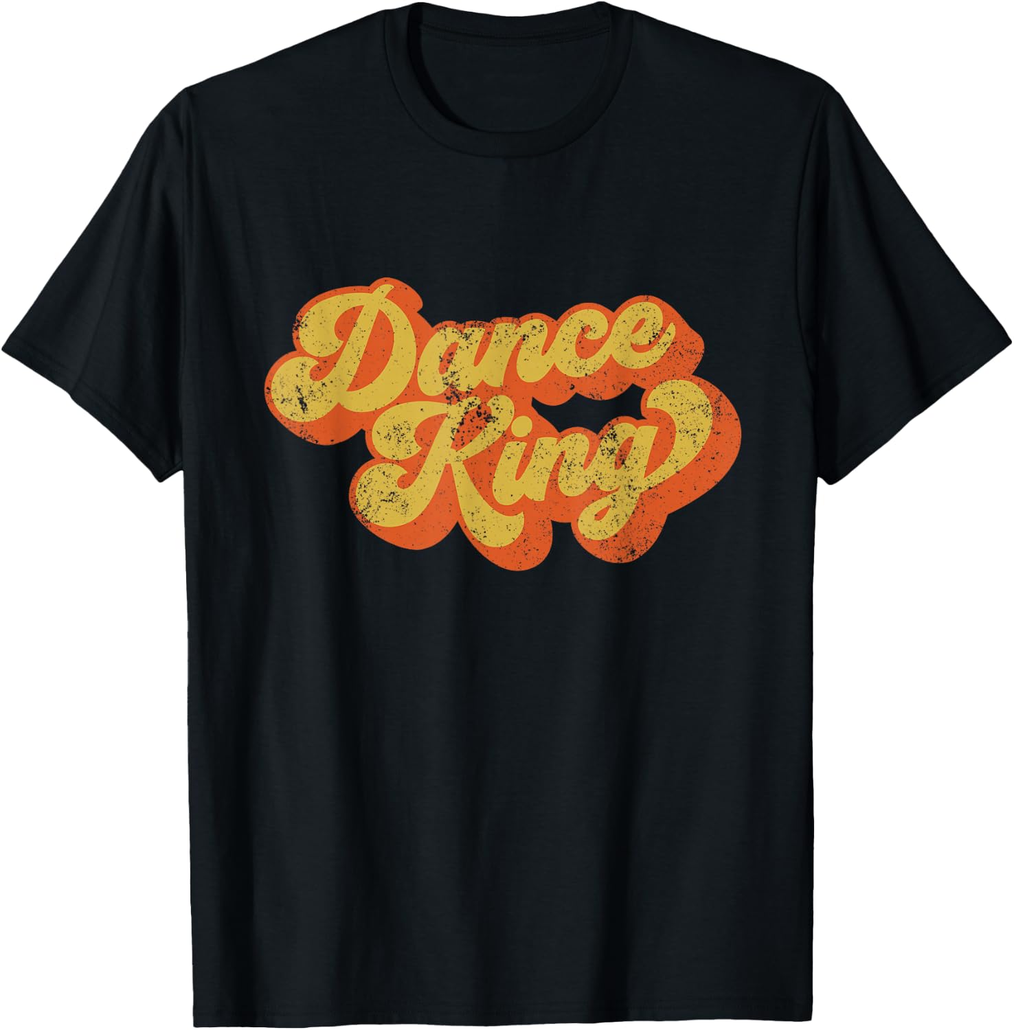 Retro Dance King Disco Dancing King Disco Dancing Man T-Shirt - T-Shirt | Black