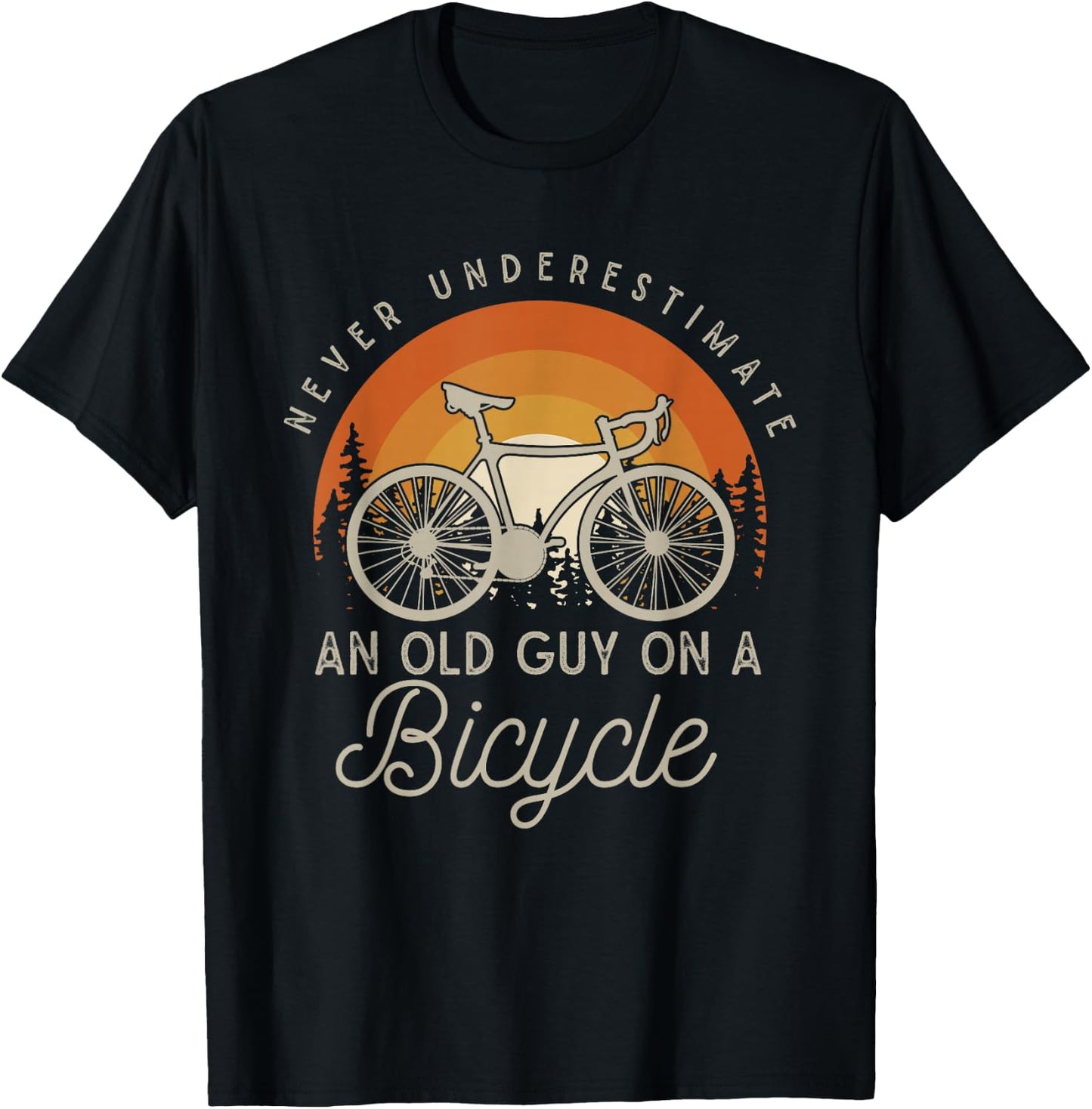 Cyclists Retirees Biker Retirement Gift Bicycle T-Shirt - T-Shirt | Black