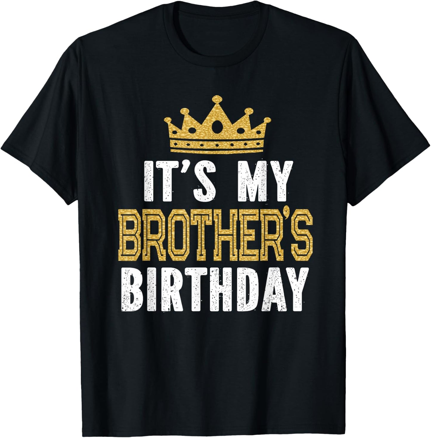 It's My Brother's Birthday Party Family Matching T-Shirt - T-Shirt | Black