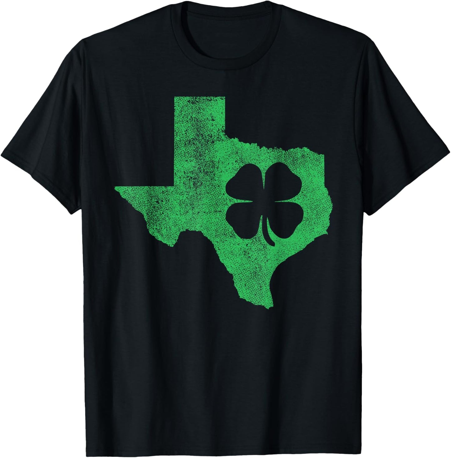 Texas Irish Shamrock St. Patrick's Day Saint Paddy's Gift T-Shirt - T-Shirt | Black