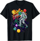 Solar System Astronaut Space on BMX Bike in Planets for Kids T-Shirt - T-Shirt | Black