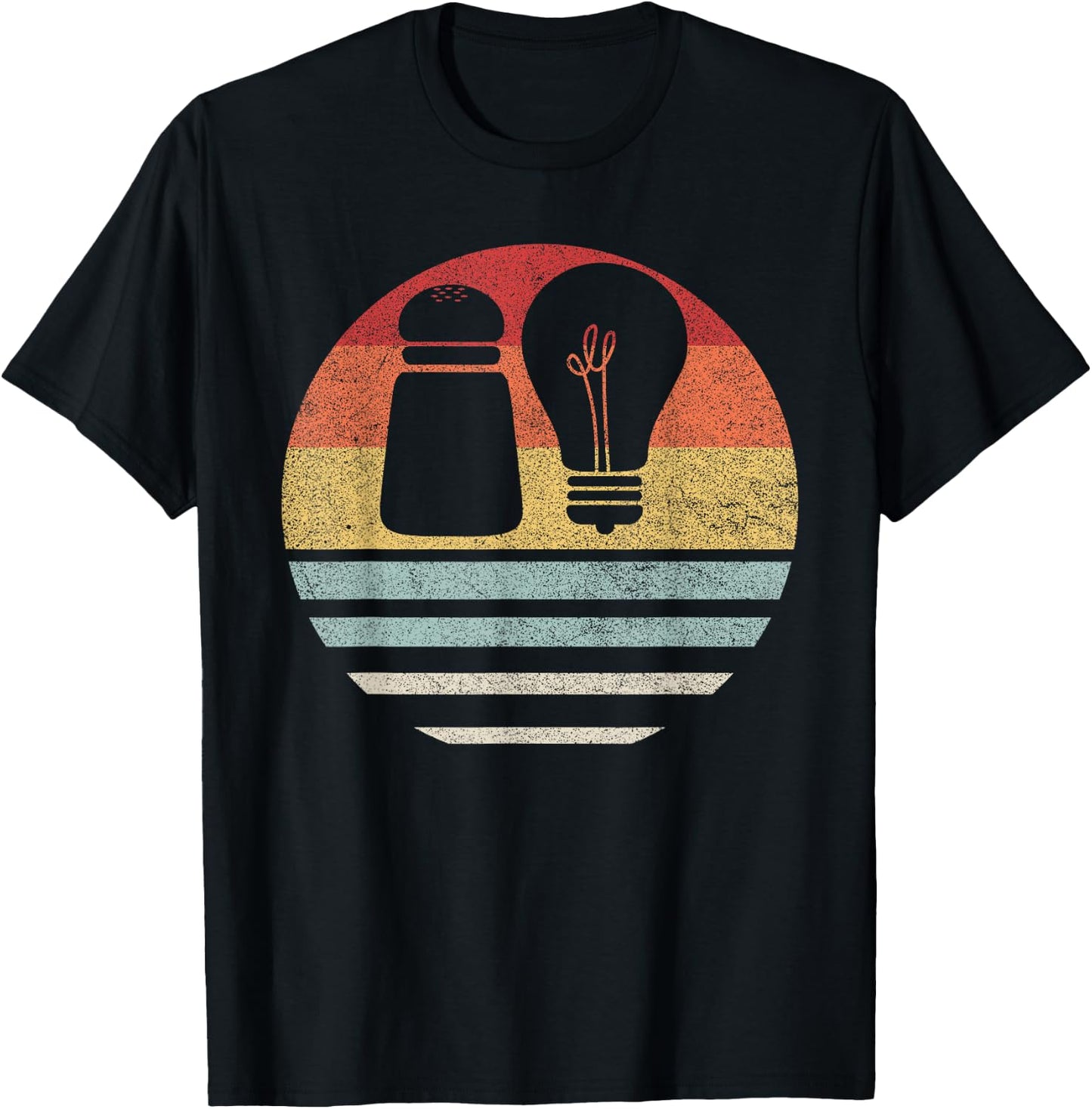Retro Salt & Light Shirt Bible Verses Matthew 5:13-16 Christ T-Shirt - T-Shirt | Black