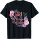With God All Things Are Possible Prayer Bible Verse T-Shirt - T-Shirt | Black