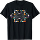 Halloween Autism Awareness Puzzle Pumpkin Ghost Broom Zombie T-Shirt - T-Shirt | Black
