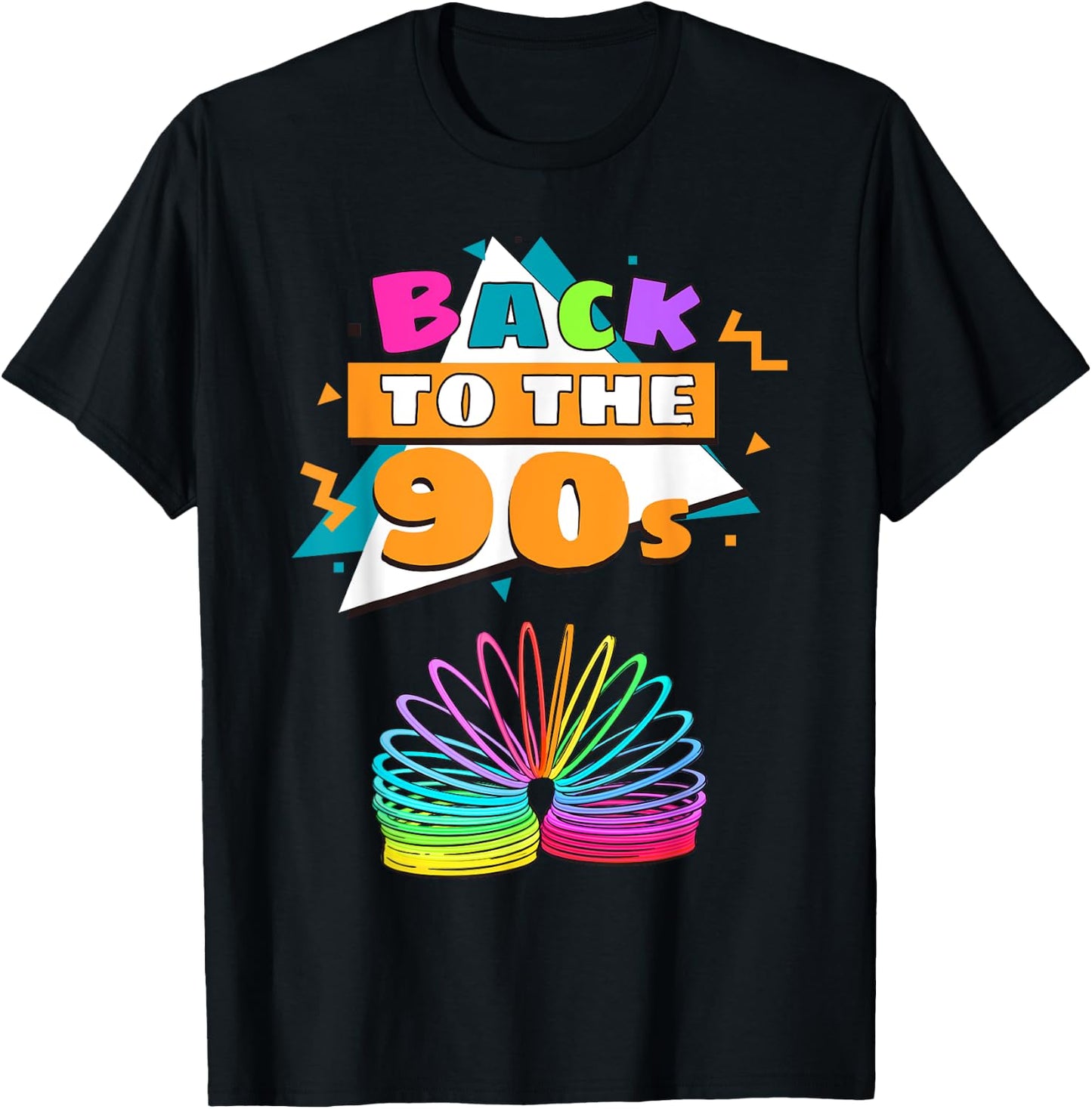 Men's Women's Kids Vintage Retro Back To 90's Graphic Design T-Shirt - T-Shirt | Black