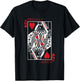 Pinochle queen card - pinochle gift T-Shirt - T-Shirt | Black