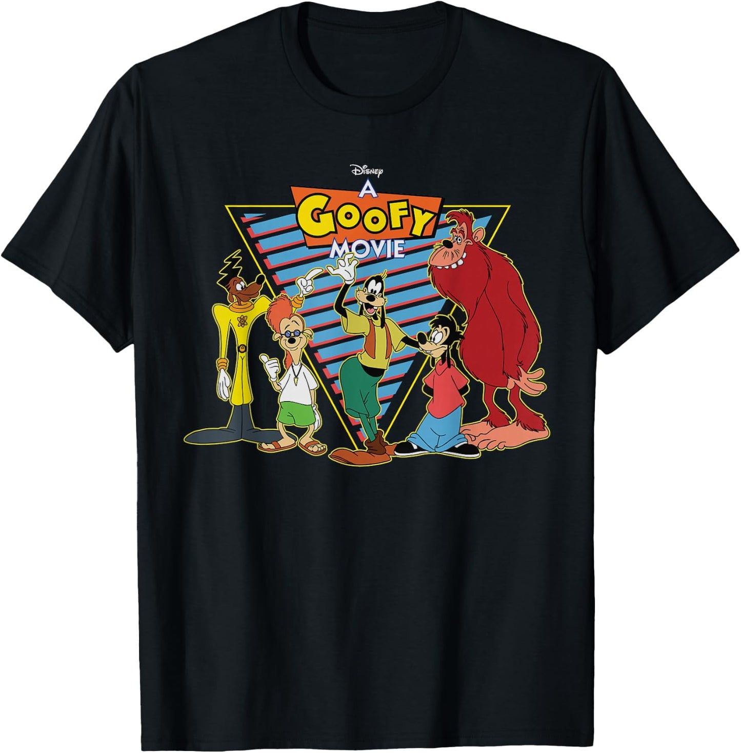 Disney A Goofy Movie Crew 90s T-Shirt - T-Shirt | Black