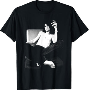 Joe Perry Guitarist Of Aerosmith 1985 By Allan Ballard T-Shirt - T-Shirt | Black