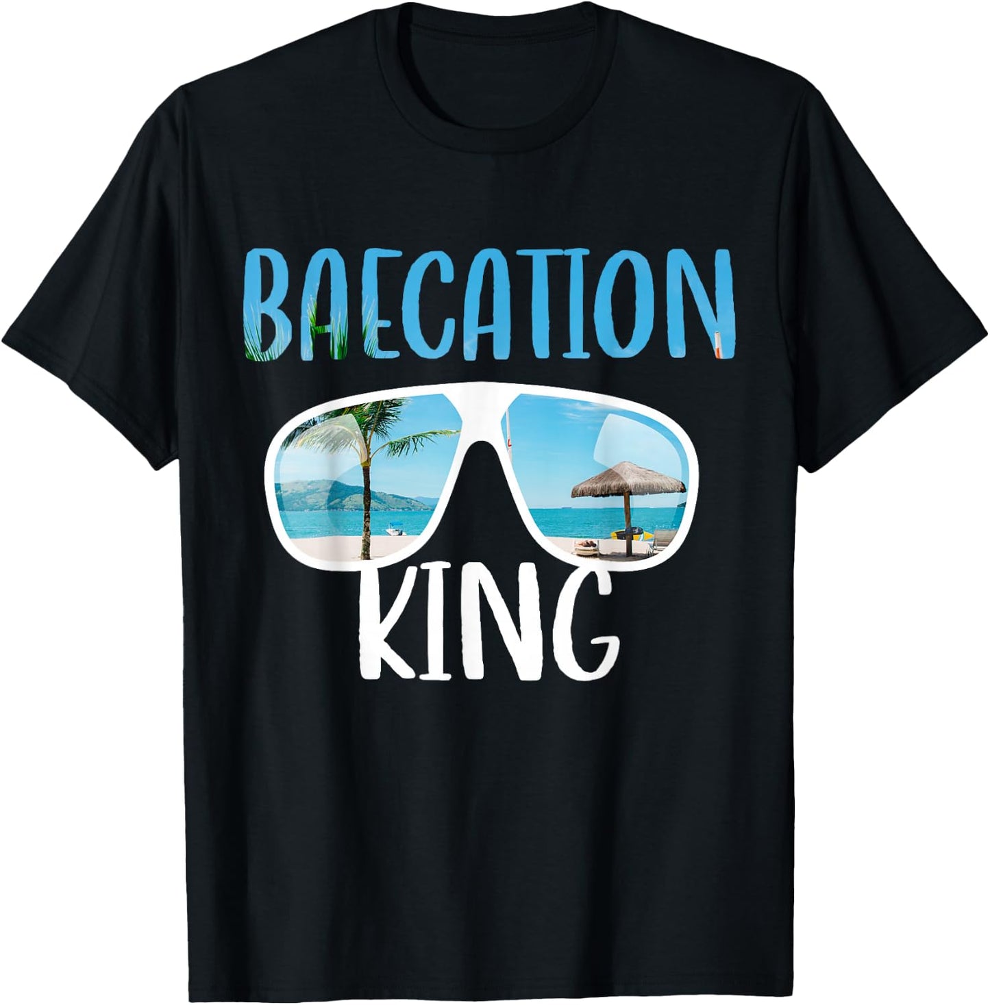 Baecation Designs For Couples Bae King T-Shirt - T-Shirt | Black