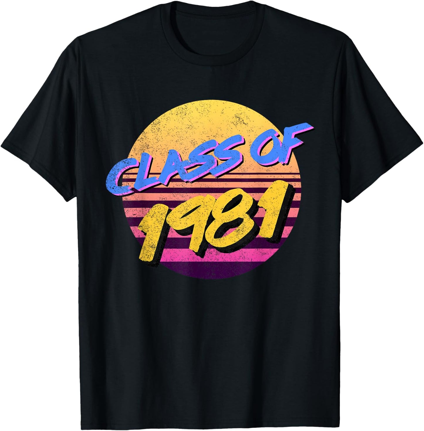 80s Style Class of 1981 T-Shirt - T-Shirt | Black