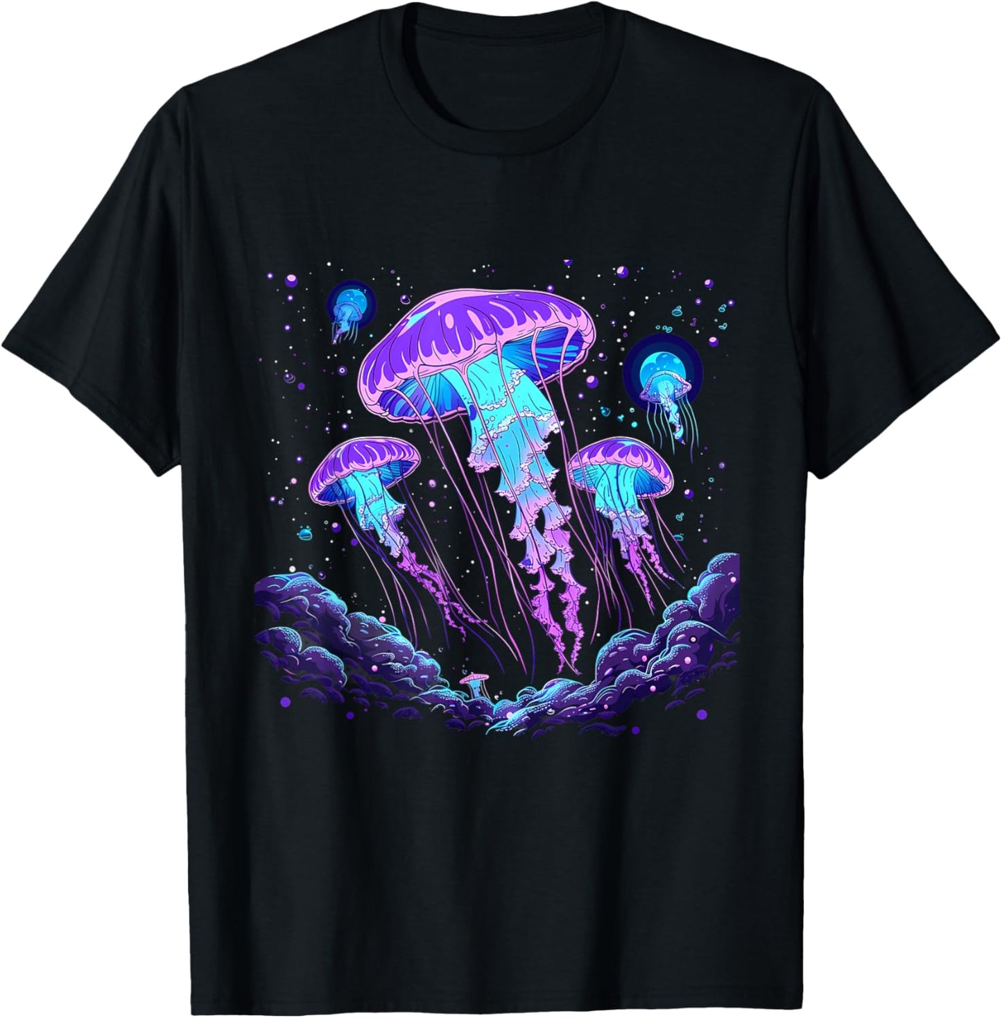 Jellyfish Sea Ocean Jellyfish Marine Mammal Ocean Sea Animal T-Shirt - T-Shirt | Black