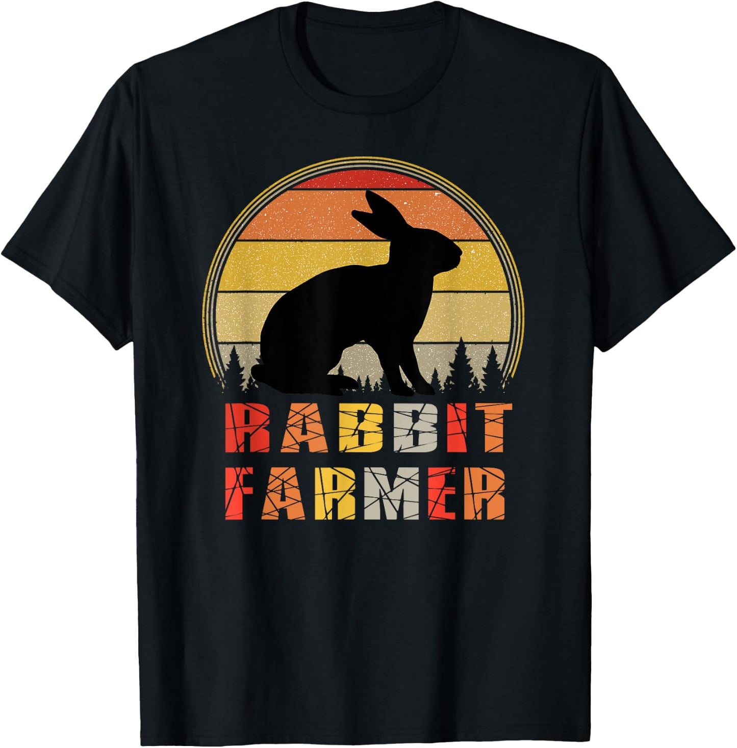 Rabbit Farmer Gift T-Shirt - T-Shirt | Black