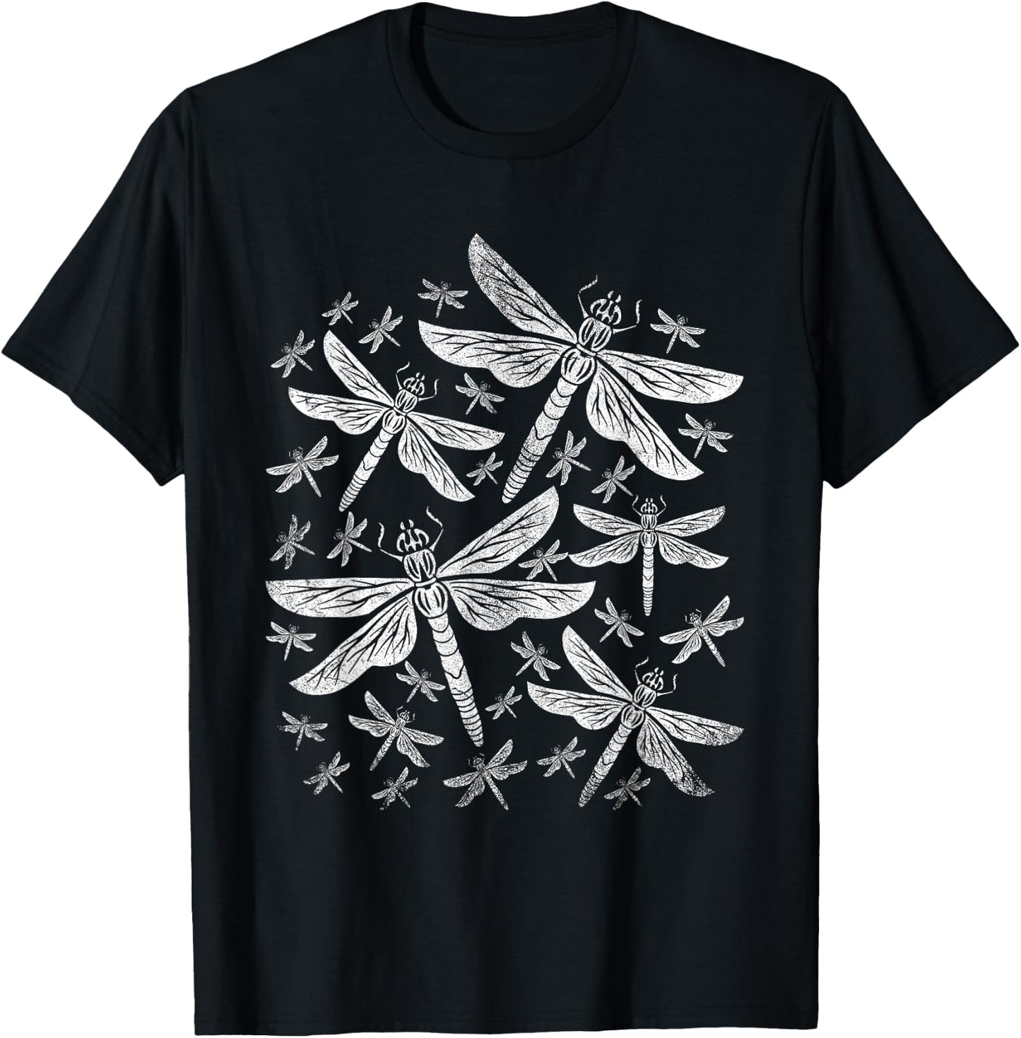Nature Dragonfly T-Shirt - T-Shirt | Black