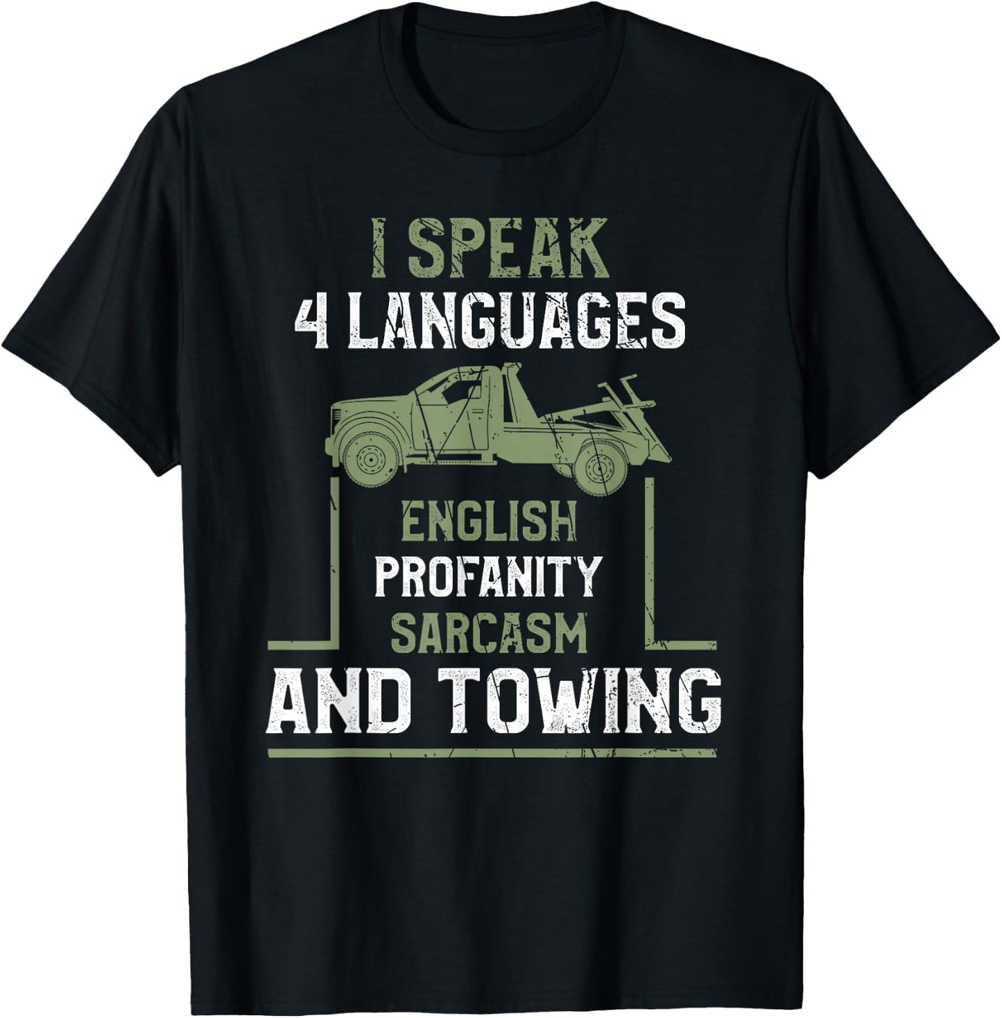 Tow Truck Giftz & More Tow Truck Driver Funny - Black, Small T-Shirt - T-Shirt | Black