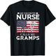 My Favorite Nurse Calls Me Gramps Father's Day T-Shirt - T-Shirt | Black