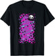 Skelanimals Diego Bat Vintage Pink Colour Pop Stripe Vignette T-Shirt - T-Shirt | Black