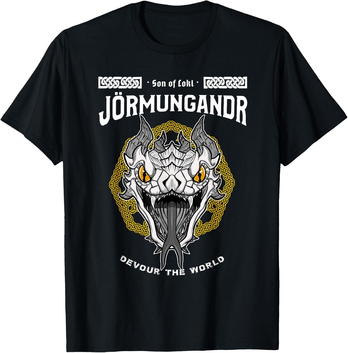 Sons of Loki: Jörmungandr the Devourer T-Shirt - T-Shirt | Black