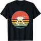 Wowsome! Adult Axolotl Retro Vintage - Black - Small T-Shirt - T-Shirt | Black