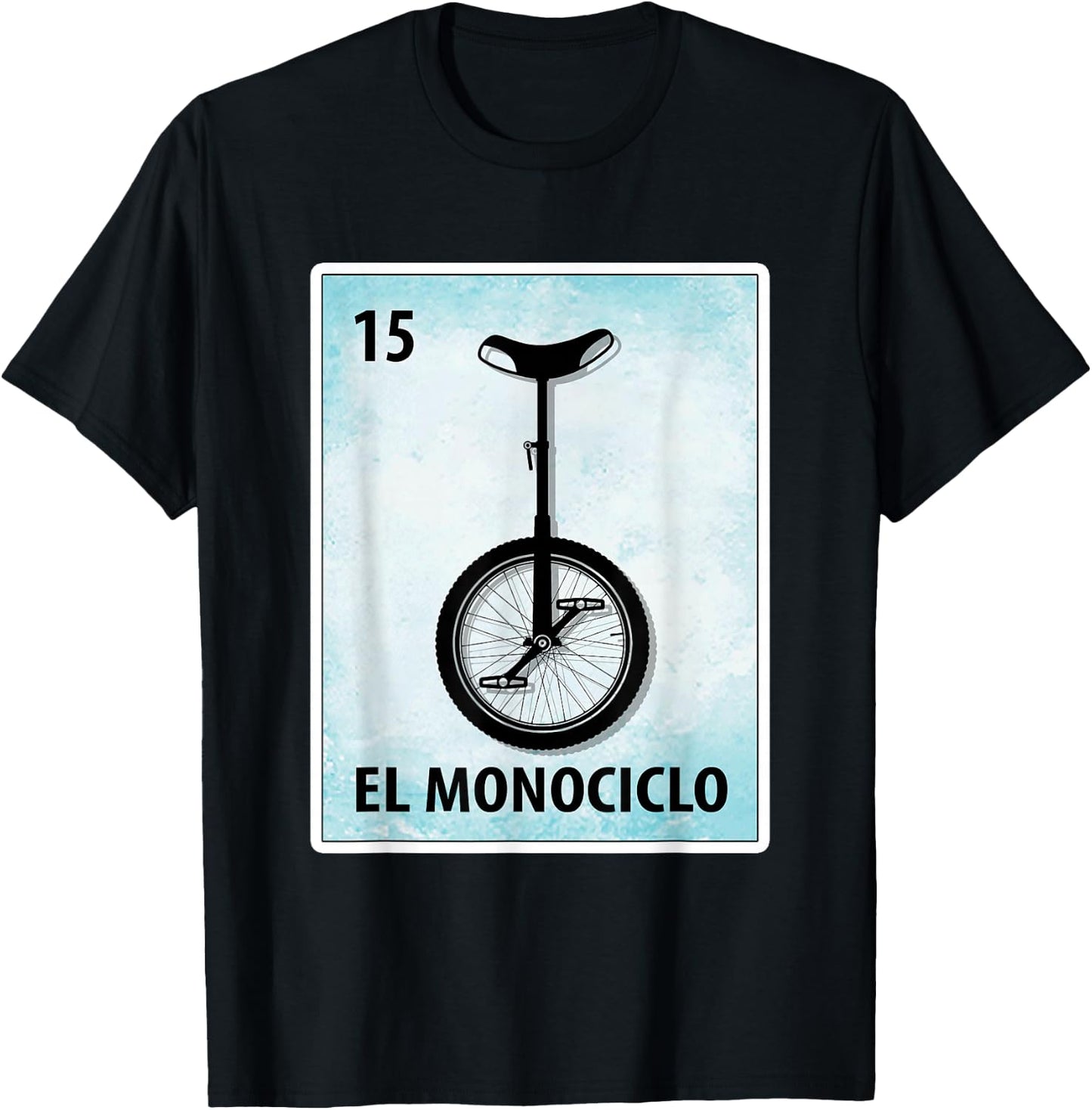El Monociclo Mexican Unicycle Cards T-Shirt - T-Shirt | Black