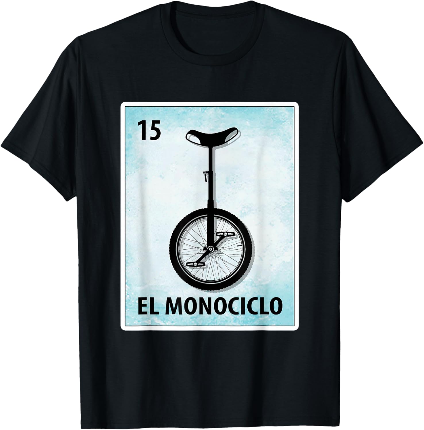 El Monociclo Mexican Unicycle Cards T-Shirt - T-Shirt | Black