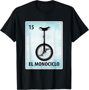 El Monociclo Mexican Unicycle Cards T-Shirt - T-Shirt | Black